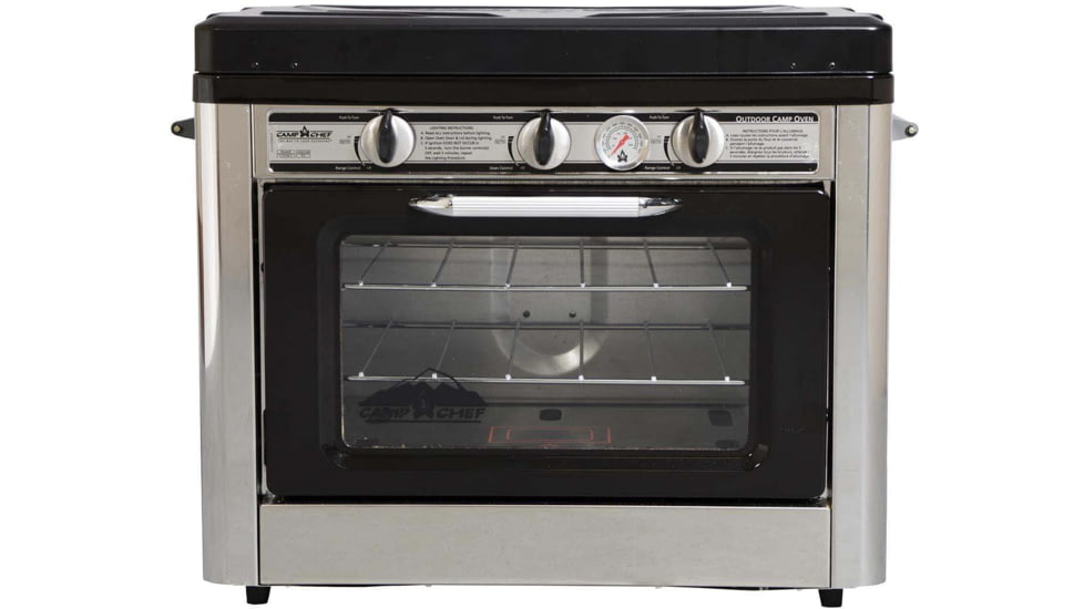 Camp Chef Outdoor Camp Oven 2 Burner Range, Gas Oven, Single, Black/Silver, COVEN