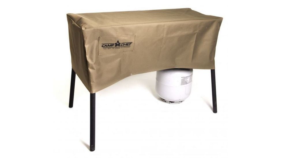 Camp Chef Patio Cover for 3 Burner Stoves, Supports Burner Stove, Khaki Tan PC42CC
