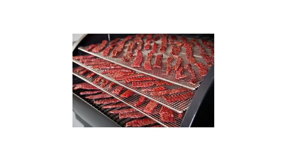Camp Chef Pellet Grill &amp; Smoker Jerky Rack, Nickel-plated steel, Silver, PGJERKY