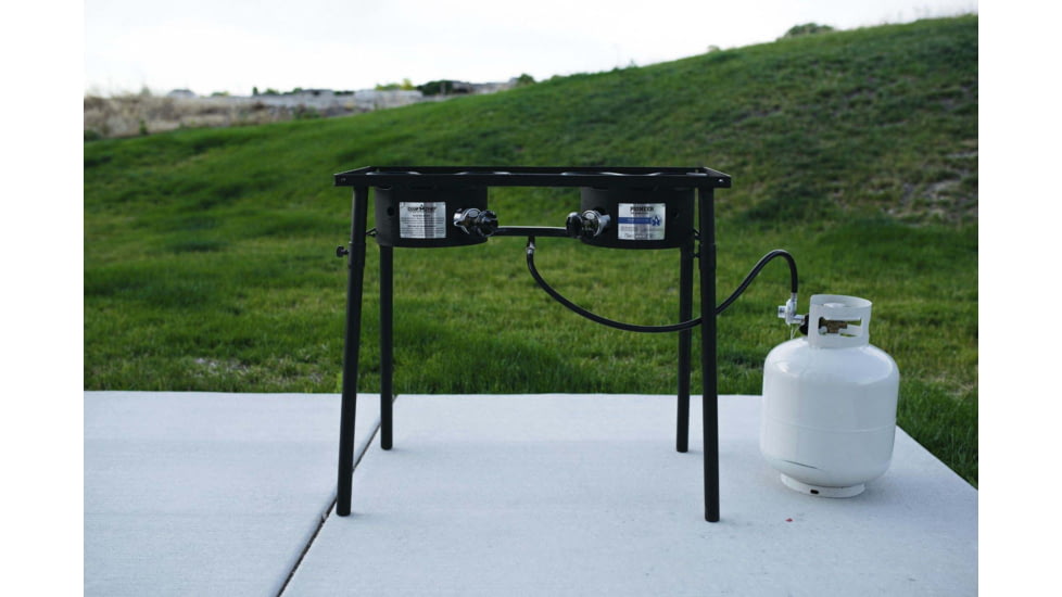 Camp Chef Pioneer Stove, 2 x 30000 BTU/hr Burners, Black, EX60PP