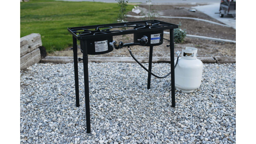 Camp Chef Pioneer Stove, 2 x 30000 BTU/hr Burners, Black, EX60PP