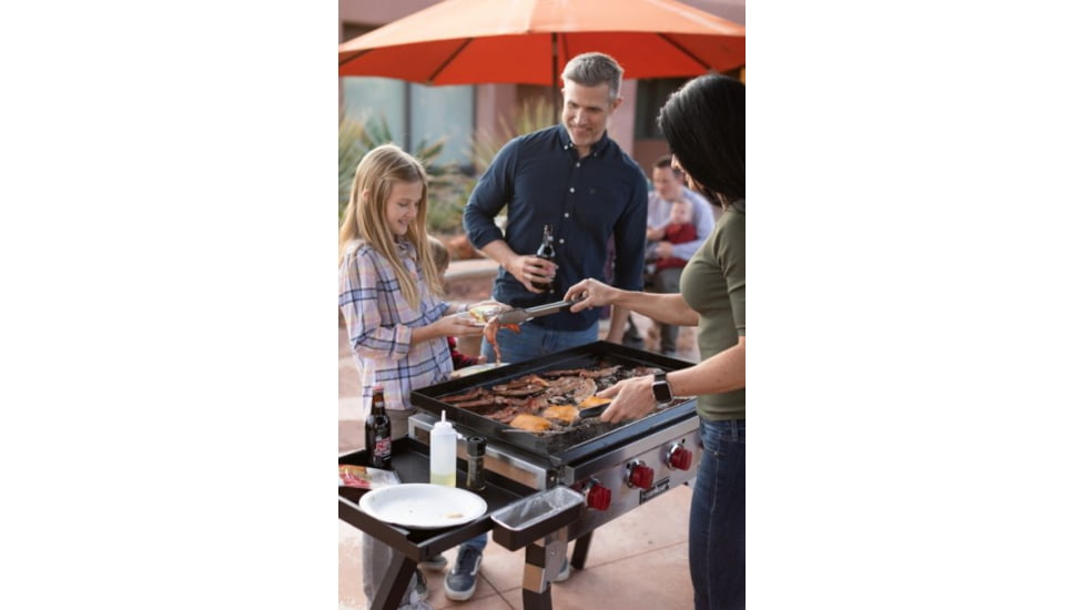 Camp Chef Portable Flat Top Grill, Black/Stainless, FTG600P