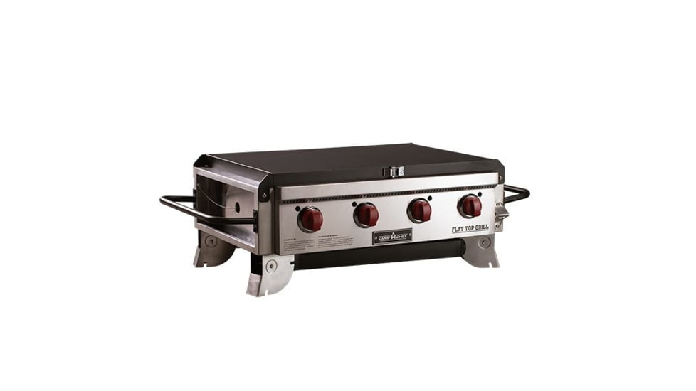 Camp Chef Portable Flat Top Grill, Black/Stainless, FTG600P