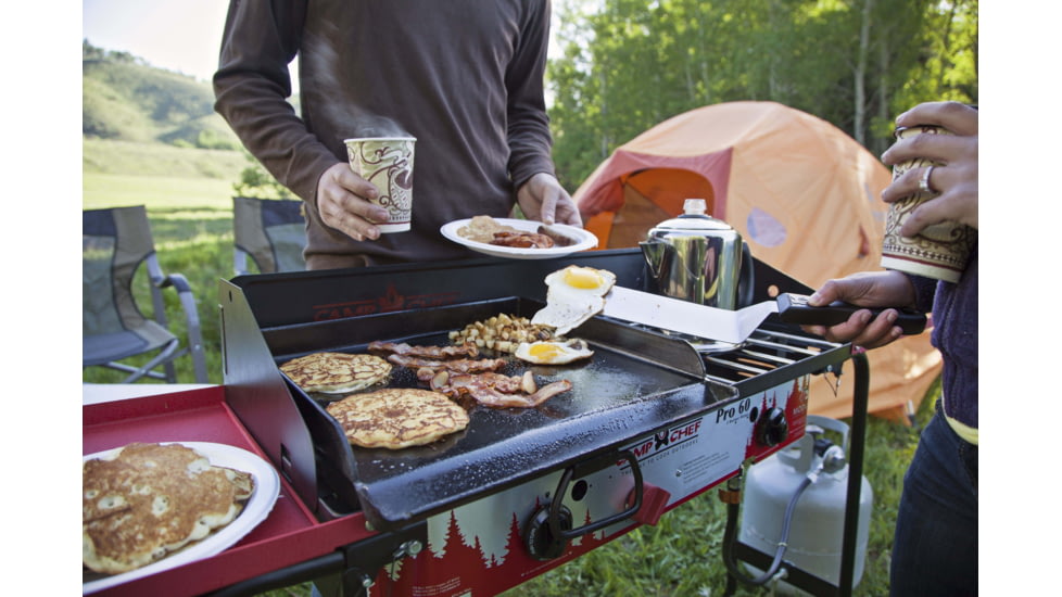 Camp Chef Professional 16in x 15in Steel Griddle, 16in Length x 15in Width Griddle, Black, SG30