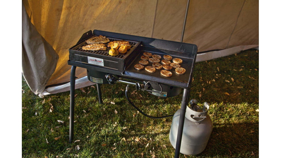 Camp Chef Professional 16in x 15in Steel Griddle, 16in Length x 15in Width Griddle, Black, SG30