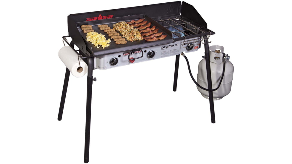 Camp Chef Professional 24in x 16in Steel Griddle, 24in Length x 16in Width Griddle, Black, SG90