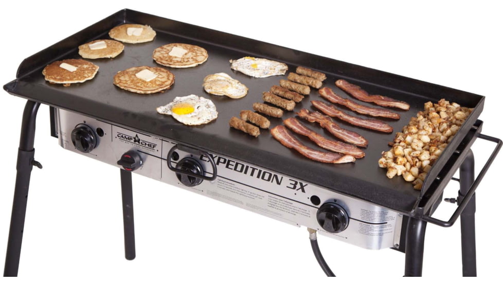 Camp Chef Professional Griddle, 37in Length x 16in Width Griddle, Black, SG100