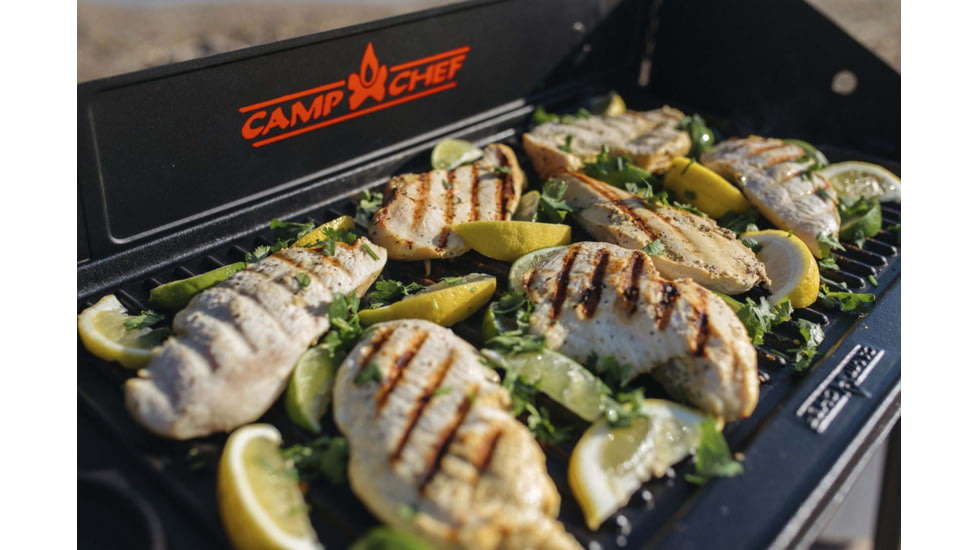 Camp Chef Reversible Pre-seasoned Cast Iron Grill - Griddle 24in, Griddle, Black, CGG24B