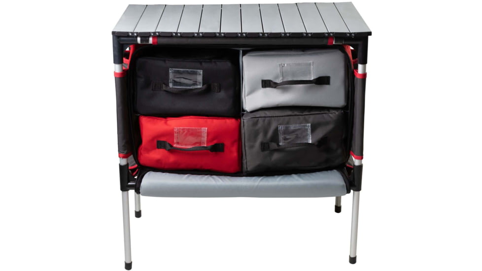 Camp Chef Mountain Series Sherpa Camp Table & Organizer, Red, MSTAB
