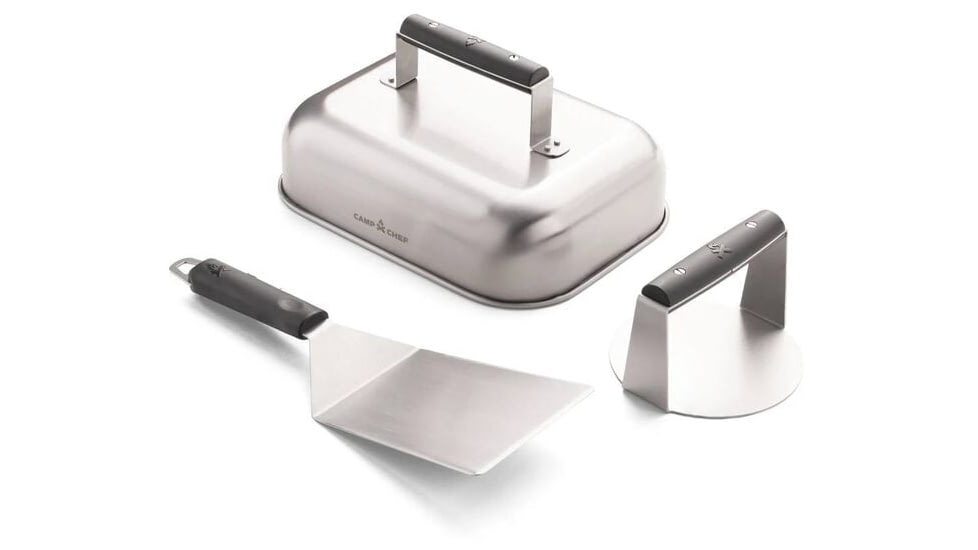 Camp Chef Smash Burger Kit, Stainless Steel, BGSET3