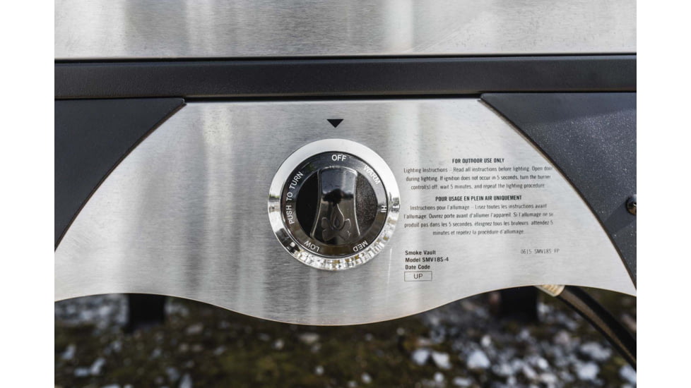 Camp Chef Smoke Vault Food Smoker, 18in, Silver/Black, SMV18S