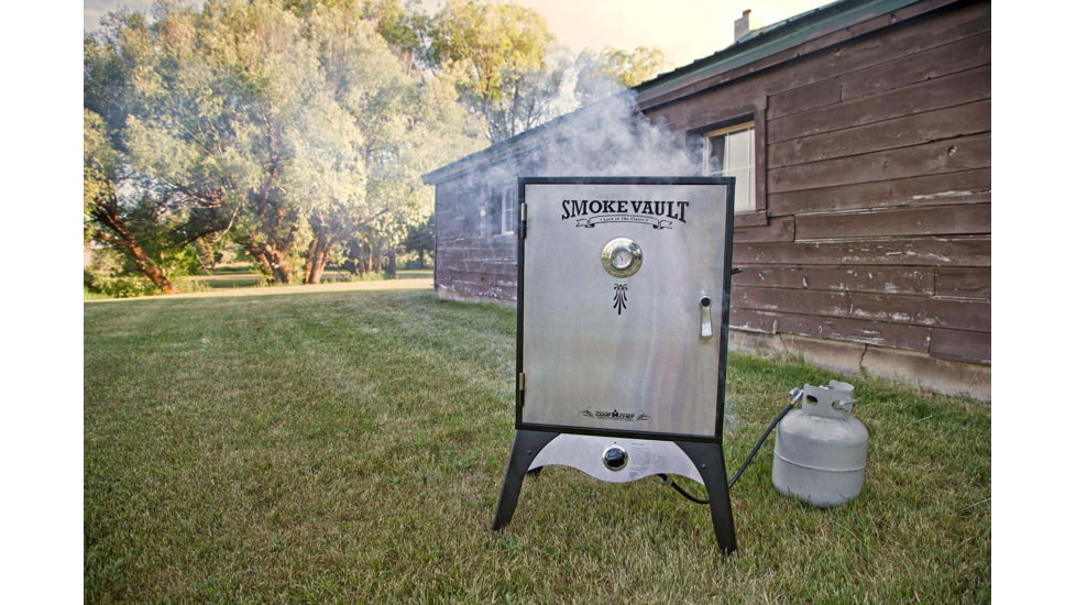 Camp Chef Smoke Vault Food Smoker, 24in, Silver/Black, SMV24S