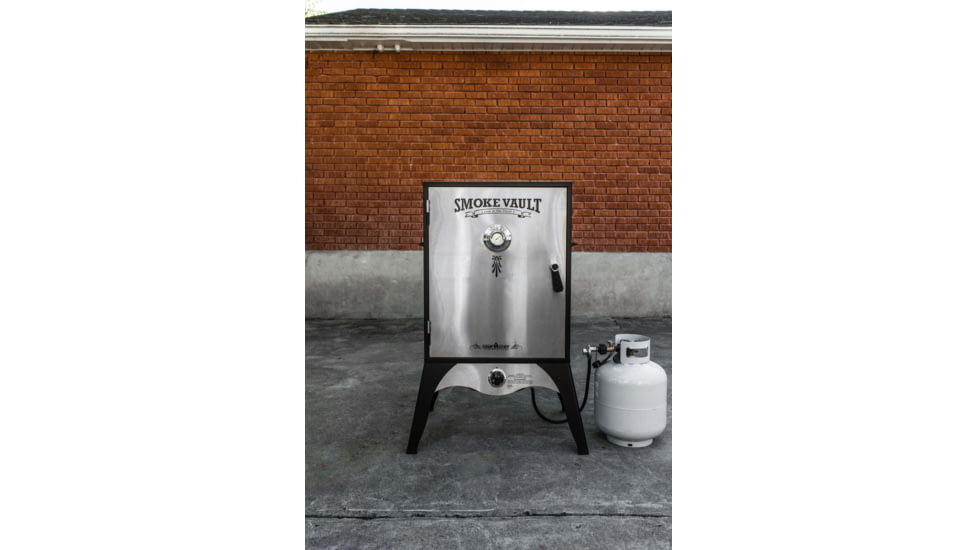 Camp Chef Smoke Vault Food Smoker, 24in, Silver/Black, SMV24S