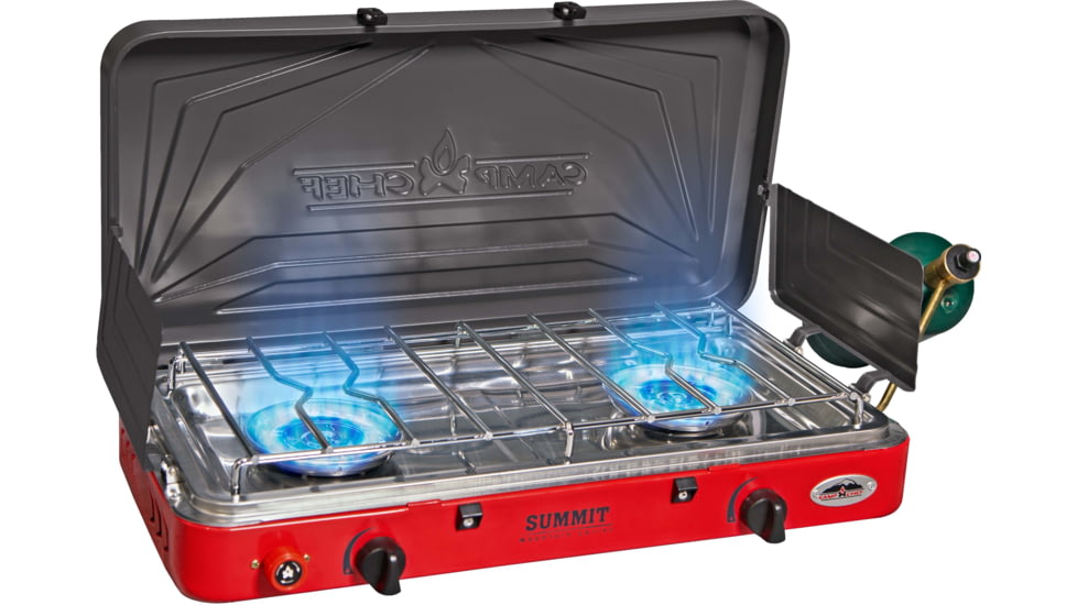 Camp Chef Summit Two Burner Camping Stove, Red, MS2HPR