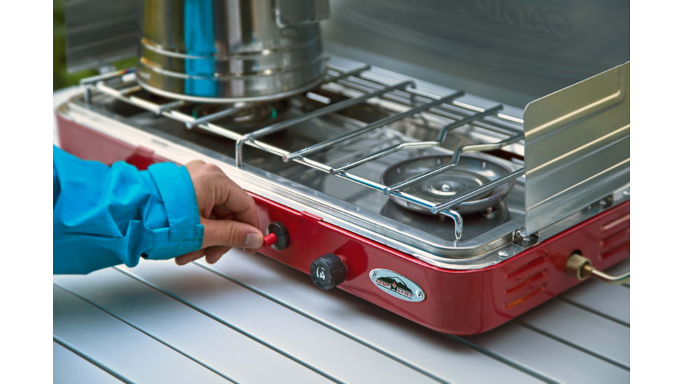 Camp Chef Summit Two Burner Camping Stove, Red, MS2HPR