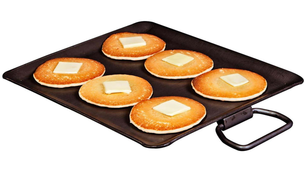 Camp Chef Universal 13in x 13in Steel Griddle, 13in Length x 13in Width Fry Griddle, Black, FG13