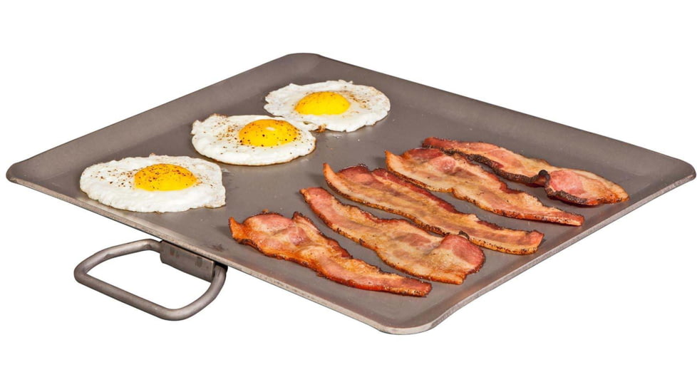 Camp Chef Universal 16in x 14in Steel Griddle, 16in Length x 14in Width Fry Griddle, Black, FG16