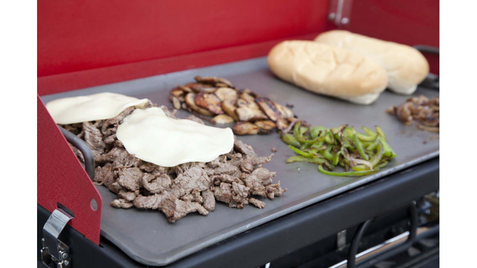 Camp Chef Universal 26in x 14in Steel Griddle, 26in Length x 14in Width Fry Griddle, Black, FG26