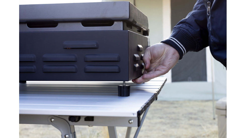 Camp Chef VersaTop Grill, 15000 BTU/hr Burner, Black/Stainless, FTG250