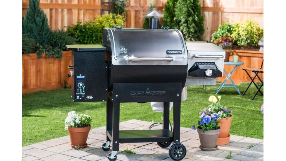 Camp Chef Woodwind Pellet Grill, Stainless Steel, PG24WWS