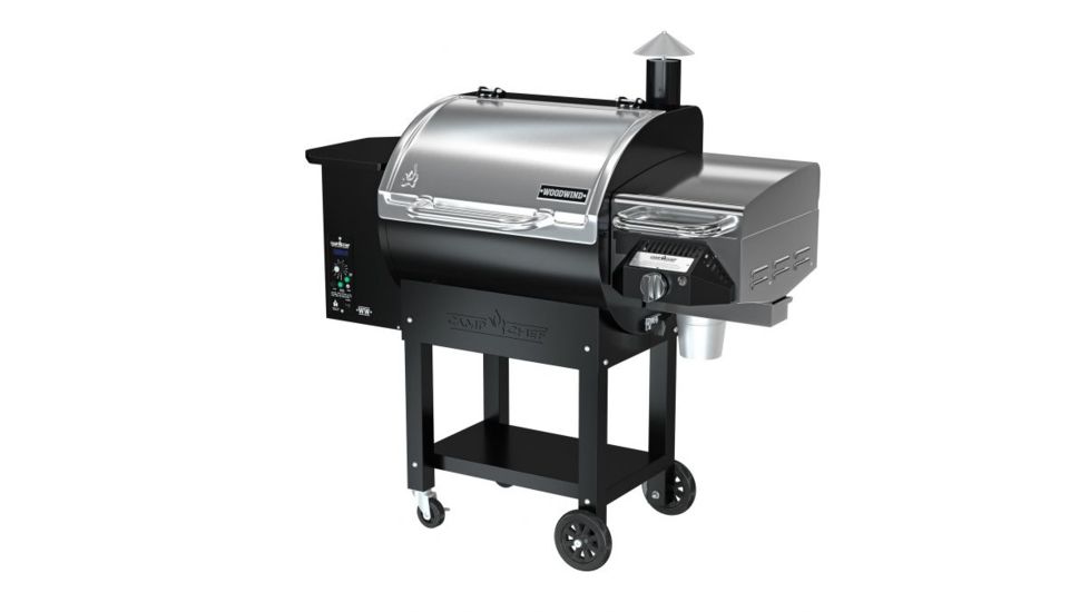 Camp Chef Woodwind Pellet Grill w/ Sear Box, Black/Silver PG24WWSS