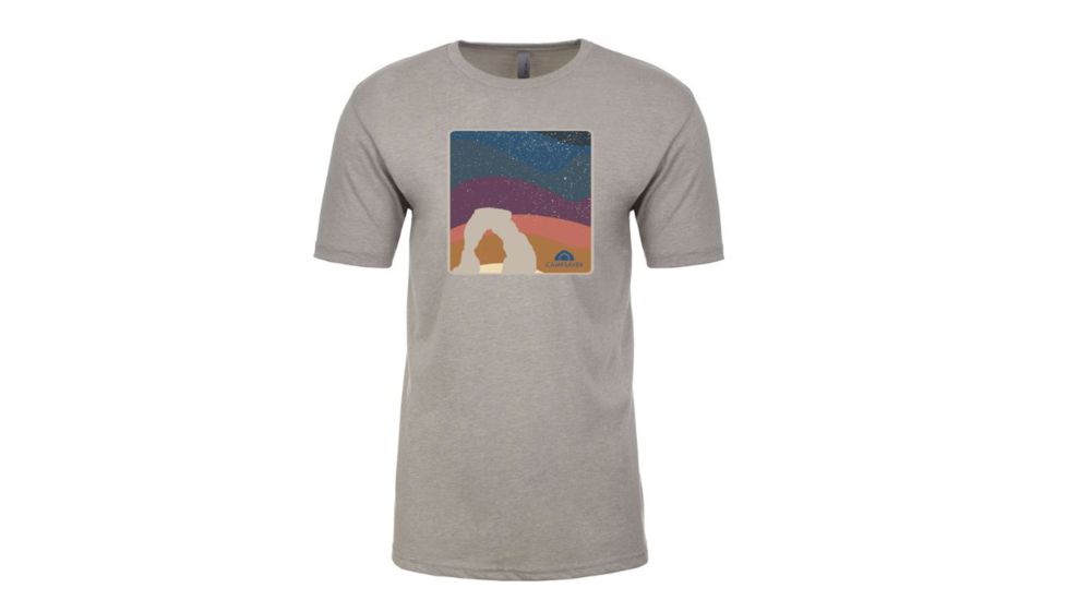 CampSaver Anniversary T-Shirt - Mens, Silk/Arches Logo, 3XL, CS Logo-Tee-M-SILK/ANN-3XL