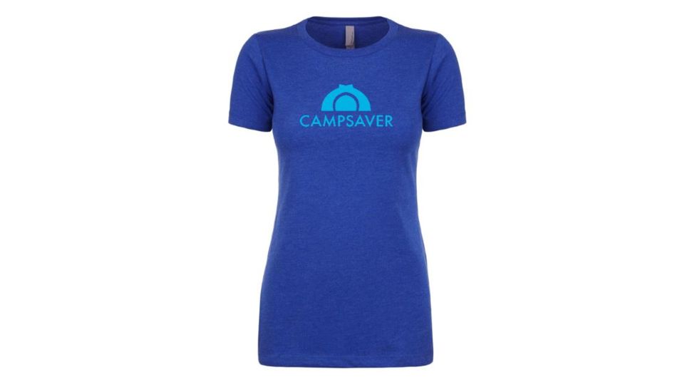 CampSaver Logo T-Shirt - Women's, Royal/Teal Logo, Extra Small, CVC 6610-RYL-XS