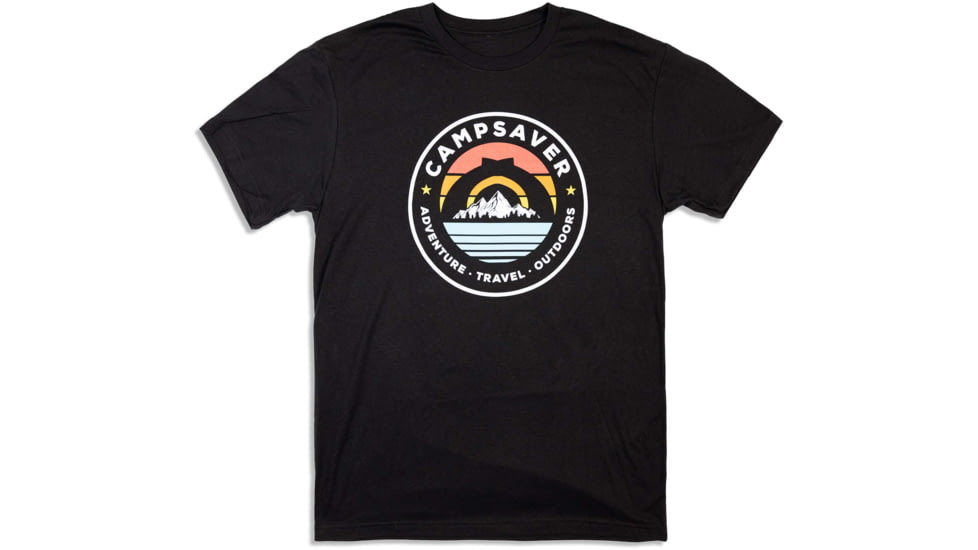 CampSaver Circle Adventure T-Shirt, Black, X-Large, CRAD-BLK-X-Large