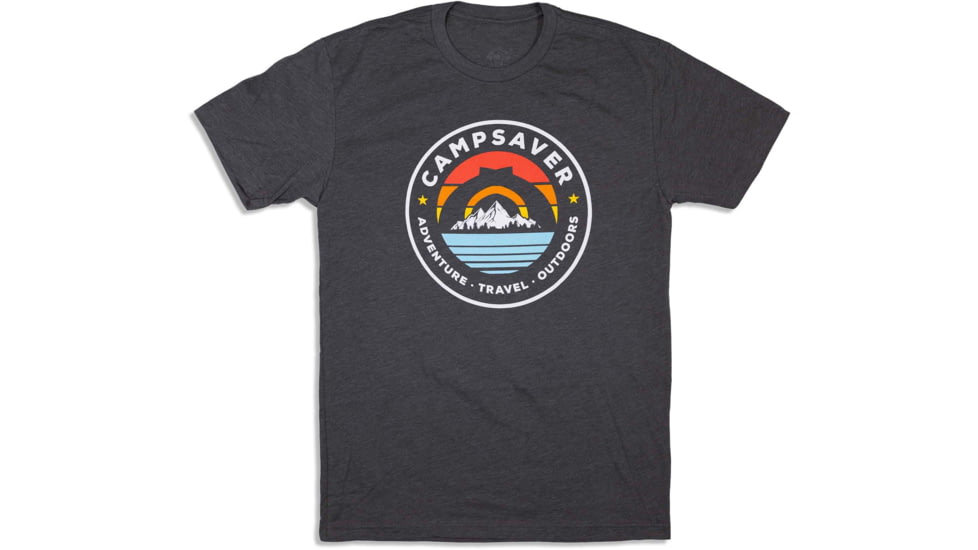 CampSaver Circle Adventure T-Shirt, Heather Heavy Metal, X-Large, CRAD-HHM-X-Large