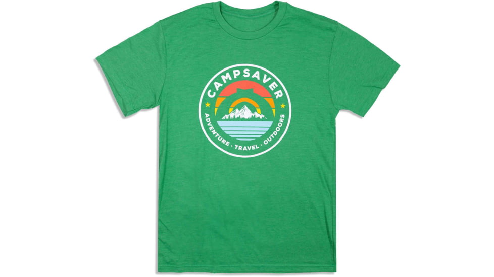 CampSaver Circle Adventure T-Shirt, Kelly Green, X-Large, CRAD-KG-X-Large