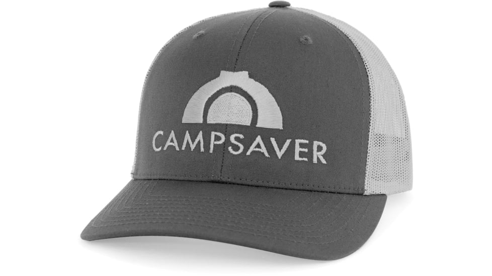 CampSaver Embroidered Trucker - Unisex, Charcoal/Grey, One size, CSLogoHat-50-I12CHGRA-SE