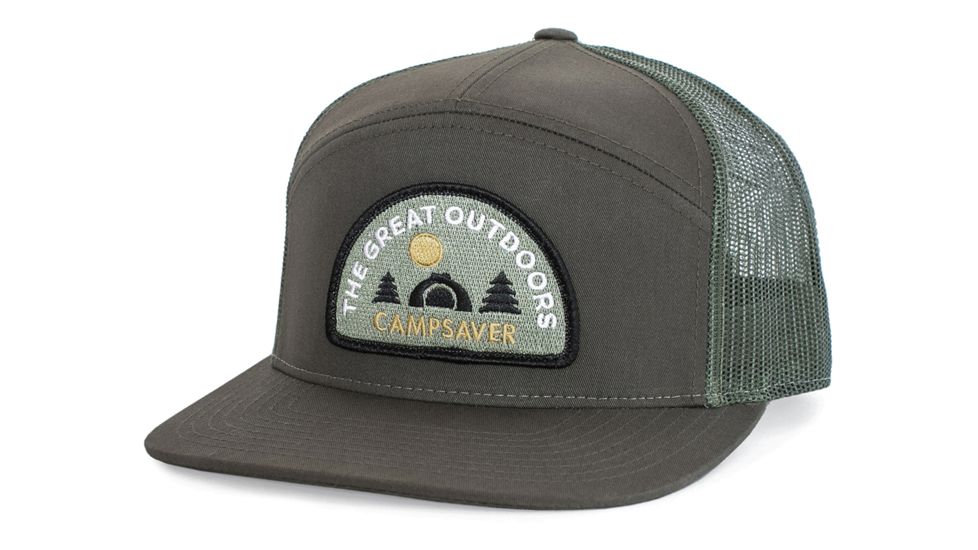 CampSaver Great Outdoors Logo Hat, Dark Loden/Loden - Great Outdoors Logo, One Size, CS-Logo-C58Hat-DKLD-LDN-GO