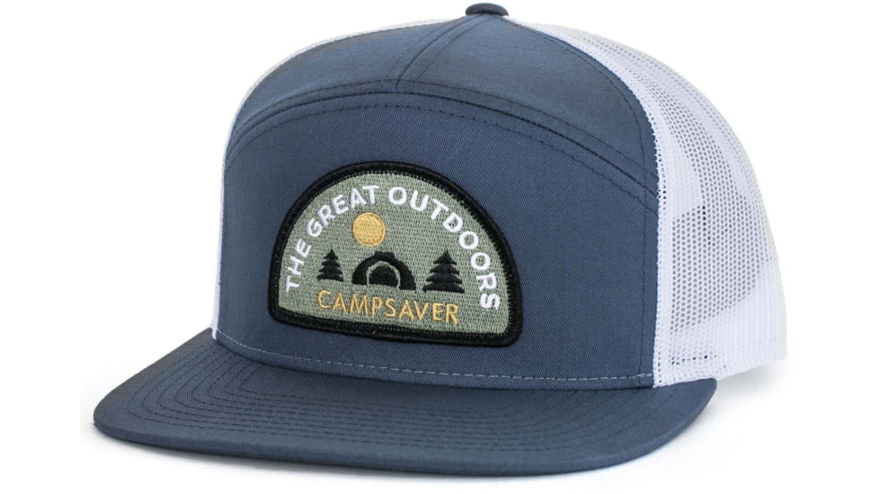 CampSaver Great Outdoors Logo Hat, Light Navy/White Great Outdoors Logo, One Size, CS-Logo-C58Hat-LNVY-WT-GO