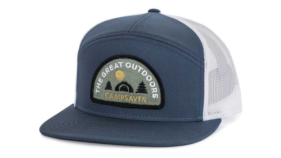 CampSaver Great Outdoors Logo Hat, Light Navy/White Great Outdoors Logo, One Size, CS-Logo-C58Hat-LNVY-WT-GO