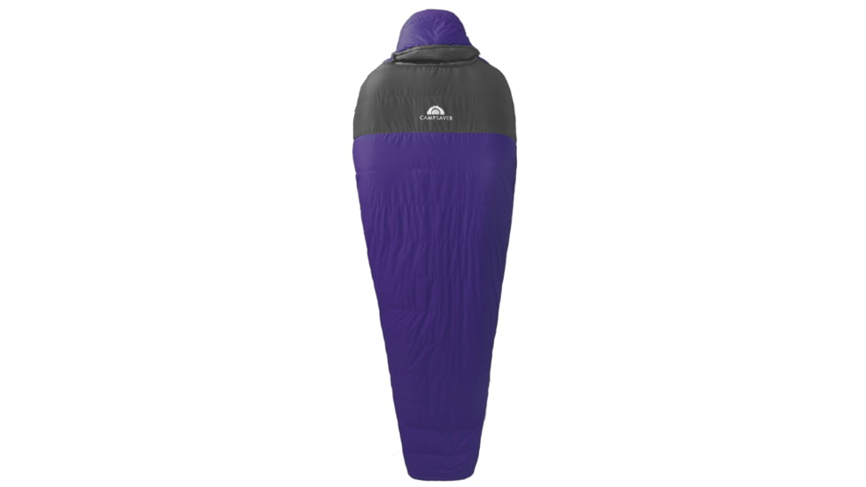 CampSaver Lightweight 25 Womens Sleeping Bag (650 Goose Down)-Purple-Long