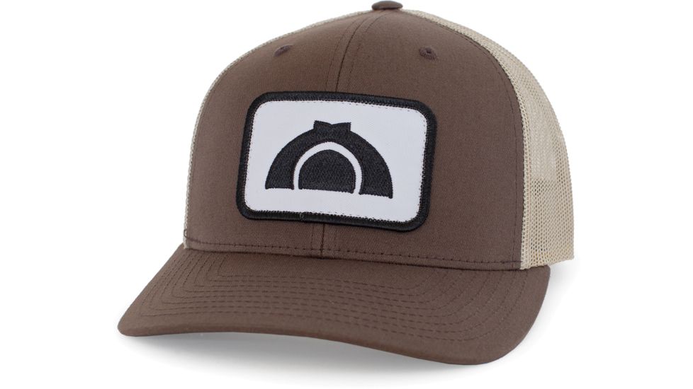 CampSaver Logo Hat Embroidered Patch - Unisex, Brown/Tan, One size, CSLogoHat-50-I12BNKA-EMBP