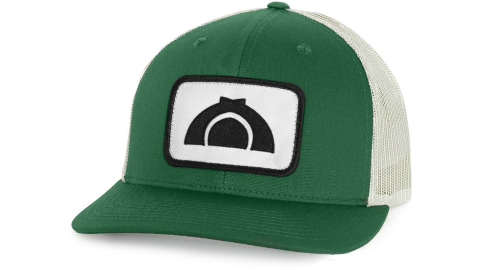 CampSaver Logo Hat Embroidered Patch - Unisex, Dark Green/Birch, One size, CSLogoHat-50-I12DGBIA-EMBP