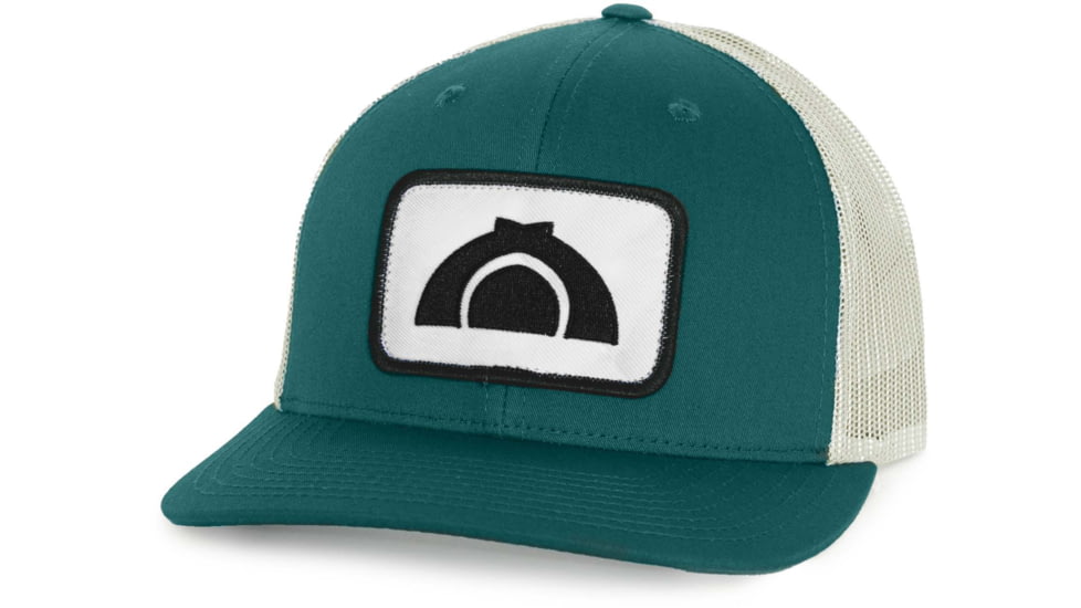 CampSaver Logo Hat Embroidered Patch - Unisex, Deep Teal/Birch, One size, CSLogoHat-50-I12DTLBIA-EMBP