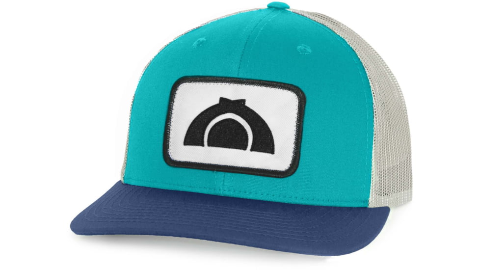 CampSaver Logo Hat Embroidered Patch - Unisex, Teal/Birch/Light Navy, One size, CSLogoHat-50-I12TBILNA-EMBP