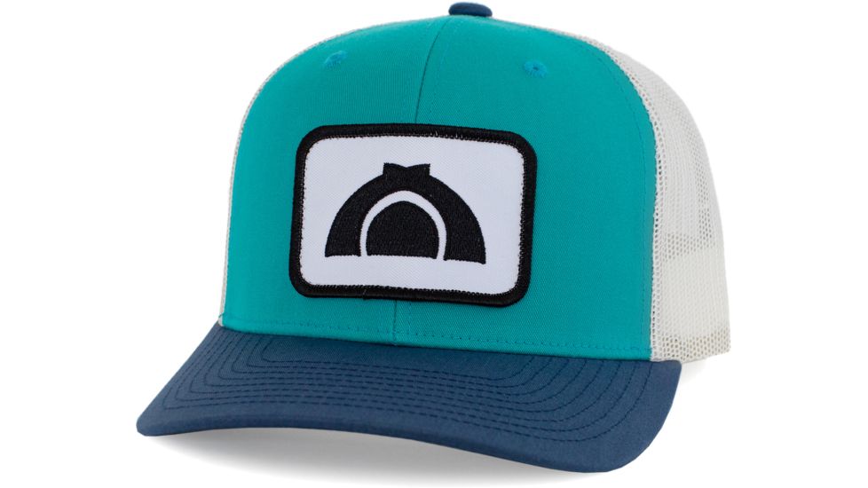 CampSaver Logo Hat Embroidered Patch - Unisex, Teal/Birch/Light Navy, One size, CSLogoHat-50-I12TBILNA-EMBP