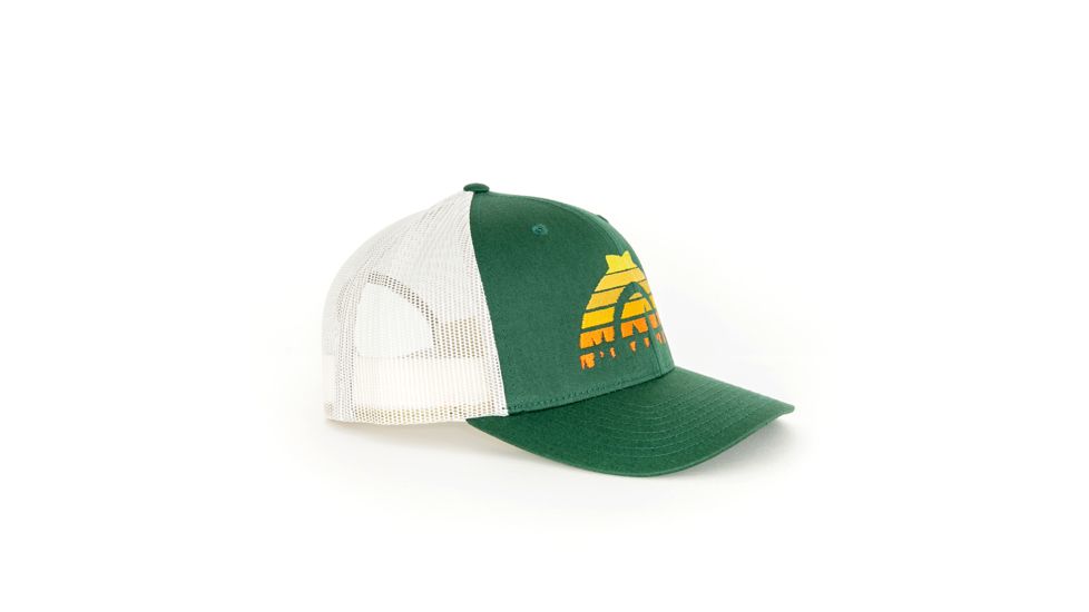 CampSaver Logo Hat - Unisex, Sunset Trees/Dark Green/Birch, One Size, CS-Logo-Hat-SSTR-DKGR/BRCH-OS