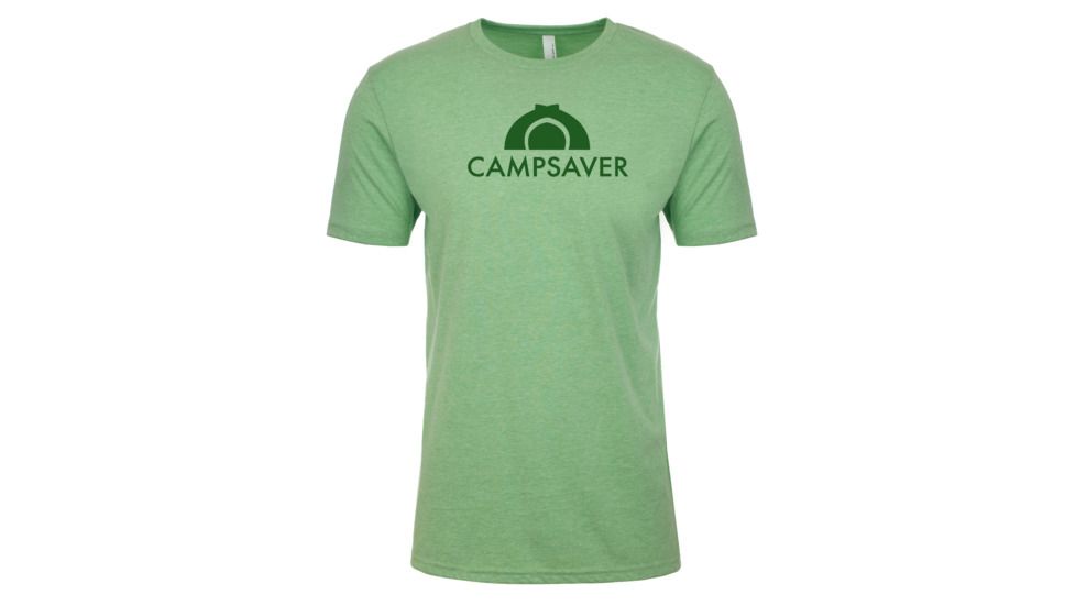 CampSaver Logo T-Shirt - Mens, Apple Green/Forest Green Logo, Large, CVC 6210-AGRN-L