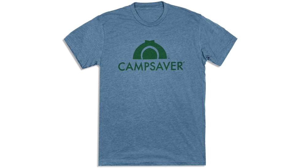 CampSaver Logo T-Shirt - Mens, Indigo/Forest Green, XXXX-Large, CS-Logo-IND-FG-XXXX-Large