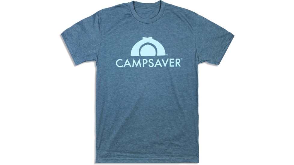CampSaver Logo T-Shirt - Mens, Indigo/Teal, X-Small, CS-Logo-IND-TL-X-Small