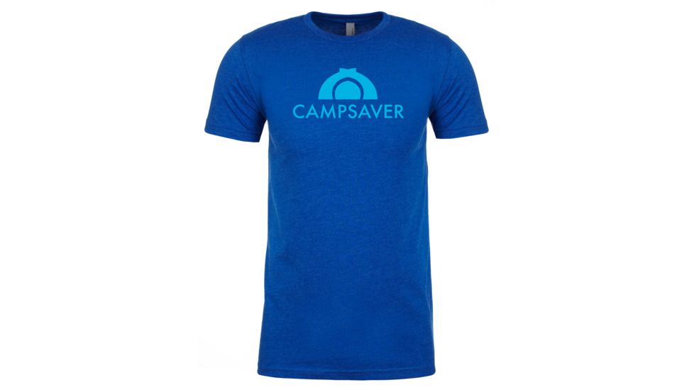 CampSaver Logo T-Shirt - Mens, Royal/Teal Logo, Large, CVC 6210-RYL-L