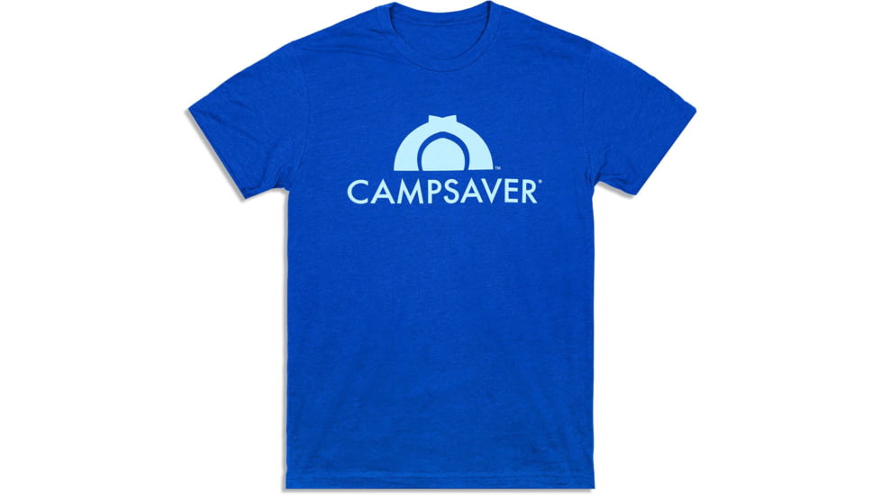 CampSaver Logo T-Shirt - Mens, Royal/Teal, X-Small, CS-Logo-RYL-TL-X-Small