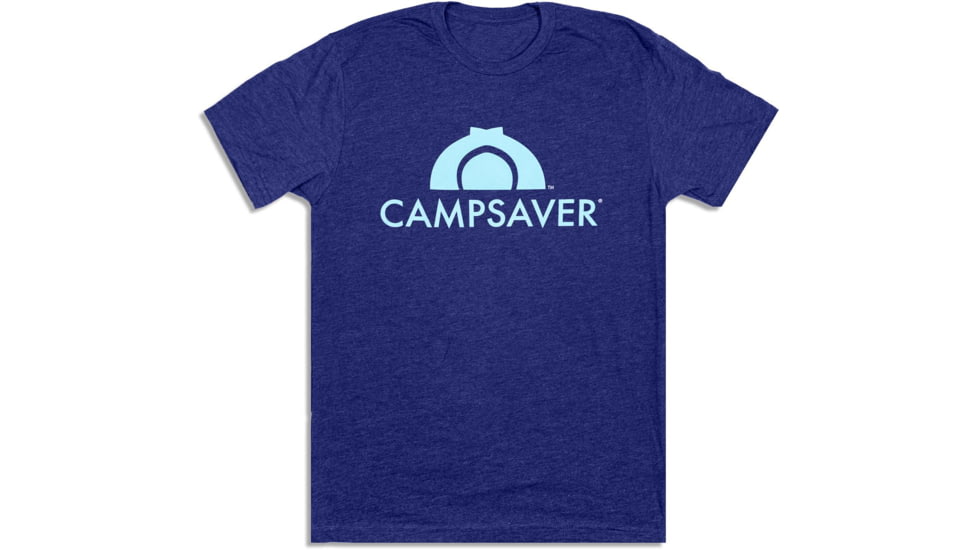 CampSaver Logo T-Shirt - Mens, Storm/Teal, X-Small, CS-Logo-STR-TL-X-Small
