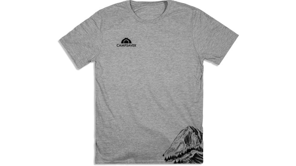 CampSaver Mountain Wrap T-Shirt, Sport Grey, X-Large, CSMMT-SG-X-Large