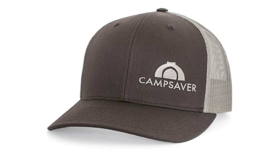 CampSaver Standard Embroidered Logo Hat, Brown/Khaki - Khaki Logo, One Size, CS-Logo-C12Hat-BRN-KH-KH
