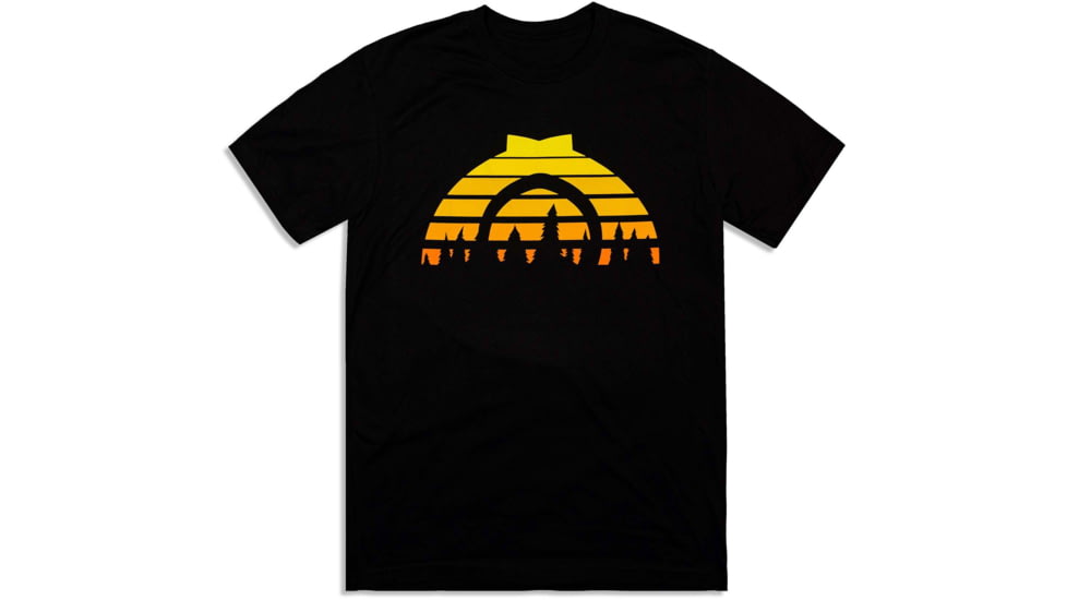 CampSaver Sunset Logo T-Shirt, Black, Medium, SNST-Logo-BLK-Medium